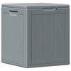 vidaXL Storage Box Grey 100% Polypropylene Medium Storage Box