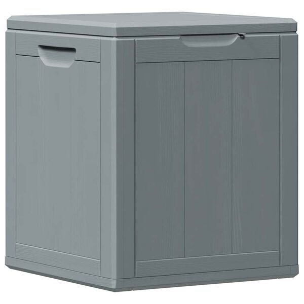 vidaXL Storage Box Grey 100% Polypropylene Medium Storage Box