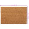 vidaXL Door Mat Set of 2 Natural Coir, PVC 15.7 x 23.6 in Durable