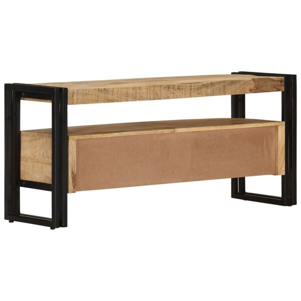 vidaXL TV Stand Mango Wood and Black