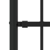 vidaXL Garden Fence with Spear Top Black 94.5x29.5" Powder-coated Steel