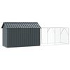 vidaXL Bird Cage Anthracite 416.5 x 103 x 142 cm Galvanized steel