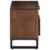 vidaXL TV Cabinet Brown Solid mango wood, steel Medium TV Cabinet