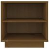 vidaXL Bedside Cabinet Honey Brown Solid Pine Wood 15.7x13.4x15.7 in