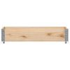vidaXL Garden Planter Natural Wood Solid Pine Wood Medium Foldable
