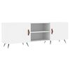 vidaXL TV Cabinet White 150 cm x 30 cm x 50 cm Engineered wood, Iron