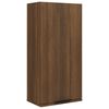 vidaXL Bathroom Cabinet Brown Oak Engineered wood Medium Wall mounting