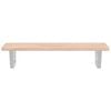 vidaXL Basin Shelf Wall Mounted Steel and Solid Wood Oak