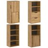vidaXL Side Cabinet Honey wax pine Solid pine wood, Engineered wood