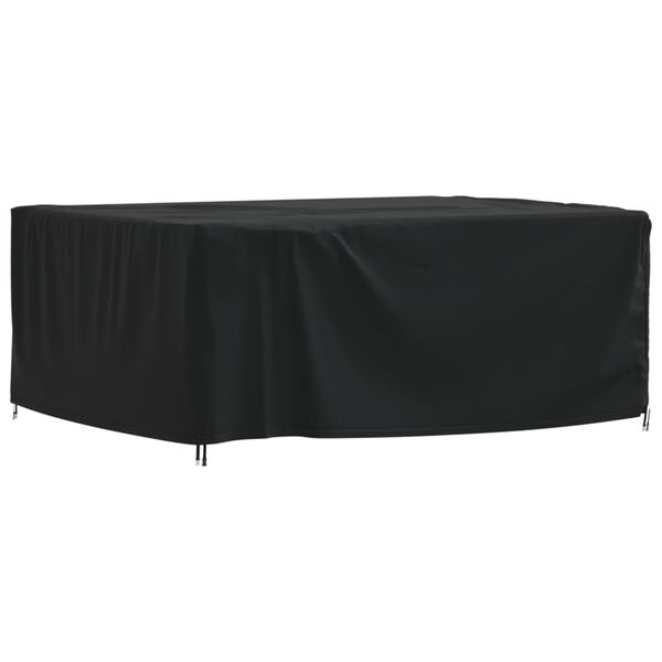 vidaXL Garden Furniture Cover Black 420D oxford with PU coating