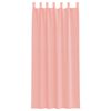 vidaXL Voile Curtains with Rod Pockets 2 pcs Pink