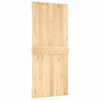 vidaXL Sliding Door with Hardware Set 35.4x82.7" Solid Wood Pine