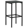 vidaXL Bar Stool Set of 4 Black, Cream White