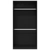 vidaXL Wardrobe Black oak 39.37 x 19.69 x 78.74 in Engineered Wood