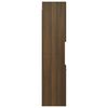 vidaXL Bathroom Cabinet Brown Oak Engineered Wood 11.8 x 11.8 x 51.2 in