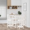 vidaXL Bar Set White Solid pine wood Large Durable Bar Set Square