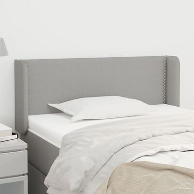 vidaXL Headboard with Ears Light Gray 40.6"x6.3"x30.7"/34.6" Fabric