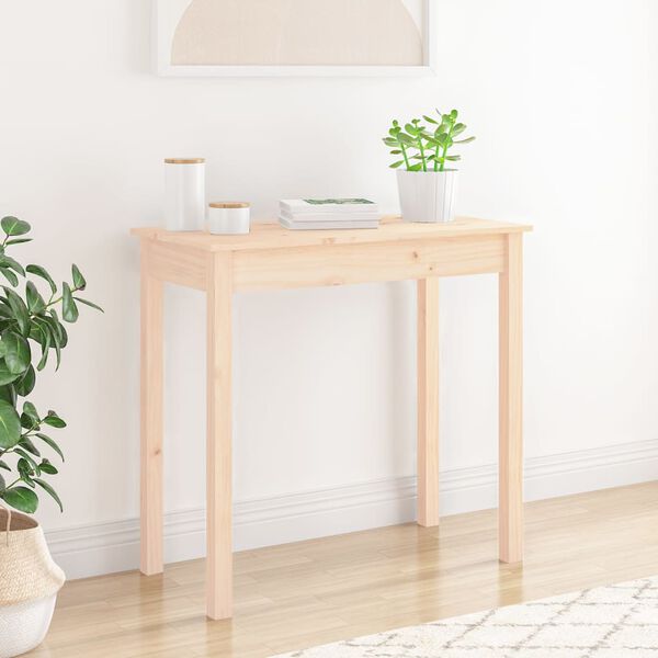 vidaXL Console Table Pine Wood Solid pine wood Medium Console Table