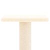 vidaXL Cat Tree Cream Engineered wood, plush, sisal 28.7 in tall