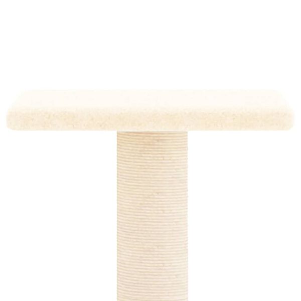 vidaXL Cat Tree Cream Engineered wood, plush, sisal 28.7 in tall