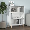 vidaXL Sideboard High gloss white Engineered wood 27.4x12.8x35.4 in