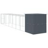 vidaXL Chicken Cage Anthracite Galvanized Steel Large Durable