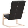 vidaXL Relaxing Chair Black 100% polyester fabric, solid birch wood, plywood