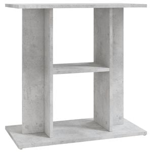 vidaXL Aquarium Stand Concrete grey Engineered wood 23.6x11.8x23.6 in