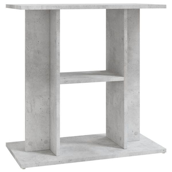 vidaXL Aquarium Stand Concrete grey Engineered wood 23.6x11.8x23.6 in