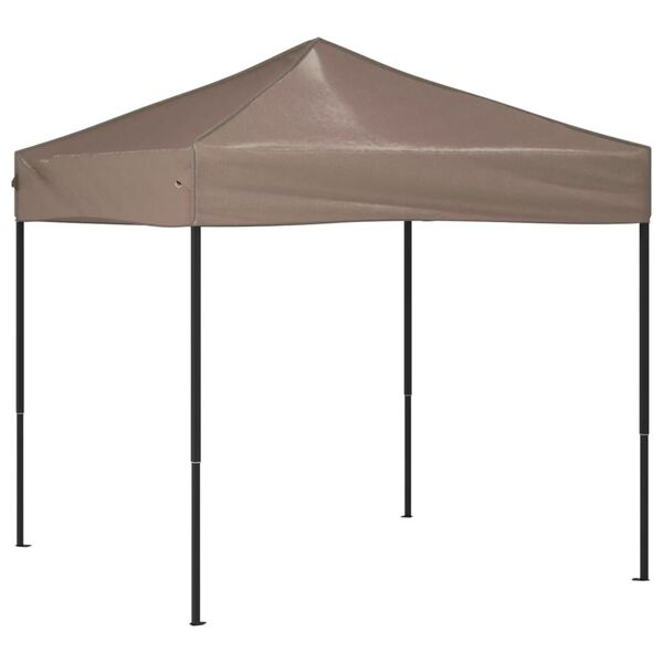 vidaXL Party Tent Taupe 210D Oxford Fabric with Silver Coating