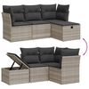 vidaXL Garden Sofa Set Light Grey