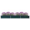 vidaXL Raised Bed Green Galvanized Steel 189.0 x 31.5 x 17.7 in Durable