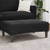 vidaXL Footstool Black Velvet (100% polyester), plywood, plastic Medium