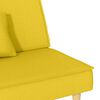 vidaXL Sofa Bed Light Yellow Fabric (100% polyester), plywood Medium
