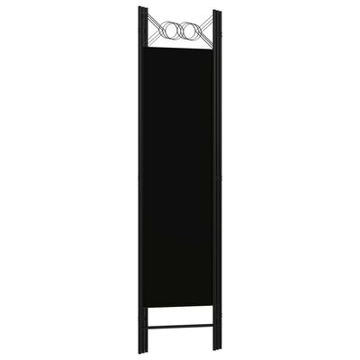 vidaXL 3-Panel Room Divider Black 47.2"x70.9"