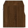 vidaXL TV Wall Cabinet Brown Oak Engineered Wood Medium TV Wall Cabinet