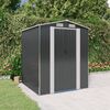 vidaXL Garden Shed Anthracite Galvanized Steel Large Garden Shed