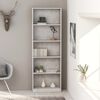 vidaXL Book Cabinet Concrete Grey Engineered Wood Tall Book Cabinet
