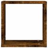 vidaXL Wall Cube Shelf Set of 2 Smoked oak Engineered wood
