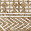 vidaXL Area Rug Natural and White Braided Jute 47.2 in diameter Pattern