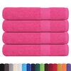 vidaXL Towel Set of 4 Pink 100% Cotton XXL Beach Towel Rectangular