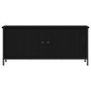 vidaXL TV Cabinet Black Oak 39.37 x 13.78 x 17.72 in Engineered Wood