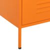 vidaXL Chest of Drawer Orange Steel Medium Chest of Drawers