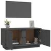 vidaXL TV Cabinet Grey Solid pine wood 31.5 in x 13.8 in x 15.9 in