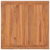 vidaXL Batavia Table Natural Teak Solid Teak Wood 33.5x33.5 in Durable