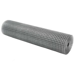 vidaXL Welded Wire Fence Silver 0.4 x 10 m Steel