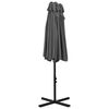 vidaXL Garden Parasol Anthracite Polyester, Aluminum Extra Large