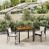 vidaXL Garden Dining Set Black