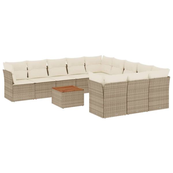 vidaXL Garden Sofa Set Beige