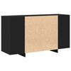 vidaXL Sideboard Black 53.15 x 16.14 x 29.53 in Engineered Wood